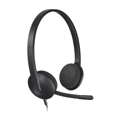 Logitech USB Headset with Noise-Cancelling Mic หูฟัง รุ่น H340
