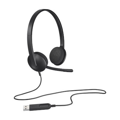Logitech USB Headset with Noise-Cancelling Mic หูฟัง รุ่น H340