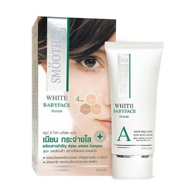 สมูท อี โลชั่นบำรุงผิวหน้า เพื่อวผิวเนียนขาว 12 กรัม (Smooth-E White Babyface Serum 12g)