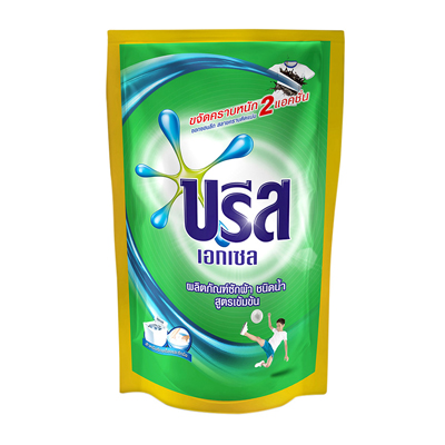 บรีส เอกเซล น้ำยาซักผ้าสูตรเข้มข้น ชนิดเติม 800มล. (Breeze Excel Refill Concentrated Liquid Detergent 800ml)