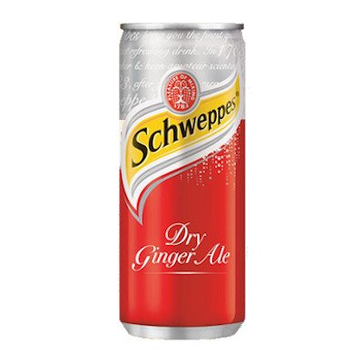 ชเวปส์ดรายจิงเจอร์เอล 325 มล. (Schweppes Dry Ginger Ale Soda Water 325mL.)