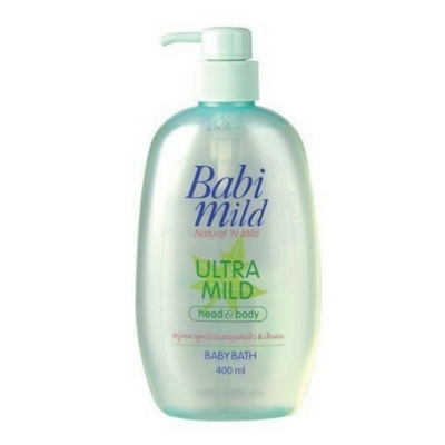 เบบี้มายด์ เนเชอรัลแอนด์มายด์ สบู่เหลวอาบน้ำ สูตรอัลตร้ามายด์ (Babi Mild Natural 'N Mild Ultra Mild Baby Bath)