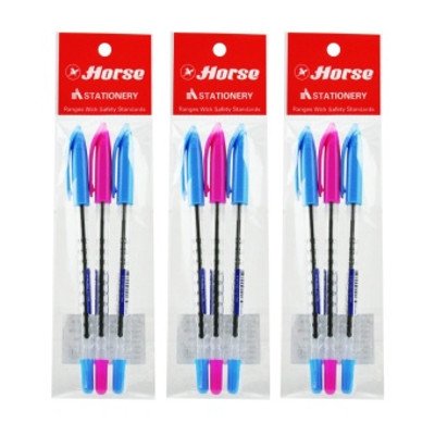 ม้า ปากกาลูกลื่น แพ็ค 3 ด้าม (Horse Ball Point Pen pack 3 pcs)
