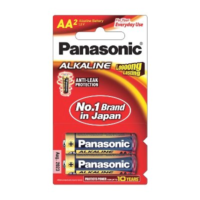 Panasonic ถ่านอัลคาไลน์ ขนาด AA แพ็ค 2 LR6T/2B