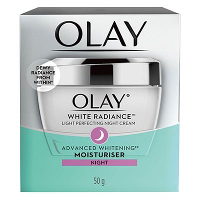 โอเลย์ ไวท์ เรเดียนซ์ ไนท์ รีสตอริ่ง ครีม ผลิตภัณฑ์ ครีมบำรุงผิว กลางคืน 50 กรัม (Olay White Radiance Night Restoring Cream 50g)
