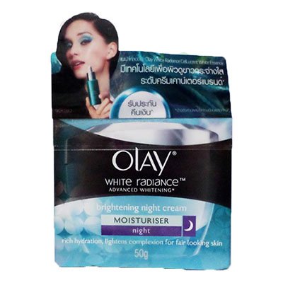 โอเลย์ ไวท์ เรเดียนซ์ ไนท์ รีสตอริ่ง ครีม ผลิตภัณฑ์ ครีมบำรุงผิว กลางคืน 50 กรัม (Olay White Radiance Night Restoring Cream 50g)