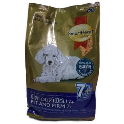 สมาร์ทฮาร์ท โกลด์ อาหารสุนัขสำเร็จรูปชนิดเม็ด สูตรฟิตแอนด์เฟิร์ม 500กรัม (SmartHeart Gold Fit And Firm Toy & Small Breeds Dog Food 500g)