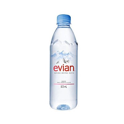 เอเวียง น้ำแร่ธรรมชาติ จากคาซาต เทือกเขาแอลป์ ฝรั่งเศส 500มล. (Evian Natural Mineral Water 500ml)