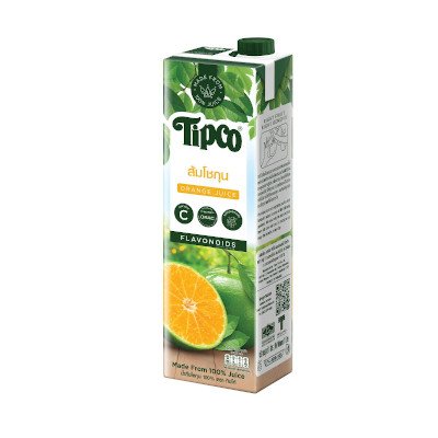 ทิปโก้ น้ำส้มวาเลนเซีย 100% 1ลิตร (Tipco 100% Valencia Orange Juice 1L)