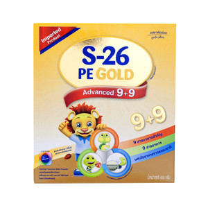 S-26 พีอีโกลด์นมผงแอดวานซ์กลิ่นวานิลลา 600 กรัม