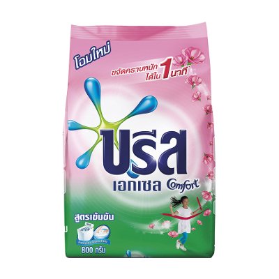 บรีส เอกเซล คอมฟอร์ท ผงซักฟอก สูตรเข้มข้น 800 กรัม (Breeze Excel Comfort Concentrated Detergent 800g)