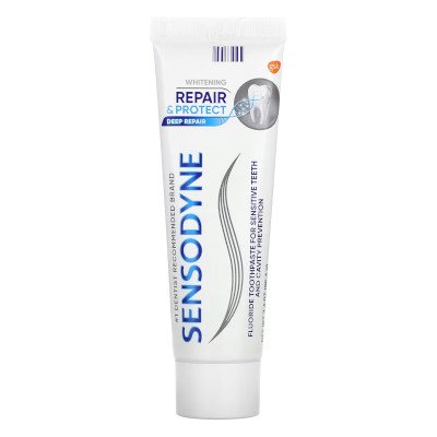 Sensodyne Repair & Protect Whitening Toothpaste 100g (เซ็นโซดายน์ รีแพร์ แอนด์ โพรเทคท์ ไวท์เทนนิ่ง ยาสีฟัน 100 กรัม)