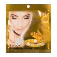 เฟซี่ ไวท์ ไบร์ท โกลด์ ทิชชูมาส์ก (Facy 4 Elements Gold Pearl Silk Collagen White Bright Gold Tissue Mask)