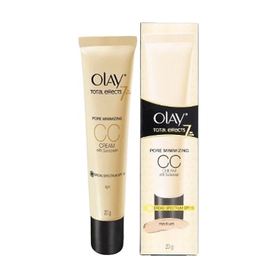 โอเลย์ โททัล เอ็ฟเฟ็คส์ 7-อิน-1 พอร์ มินิไมซิ่ง ซีซีครีม วิท ซันสกีน เอสพีเอฟ 15 มีเดียม 20 มล. (Olay Total Effects 7 in One Pore Minimizing CC Cream with Medium SPF15 Sunscreen 20g)