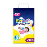 ราคา เบบี้เลิฟ ไนท์แพ้นส์ กางเกงผ้าอ้อมสำหรับกลางคืน ขนาด XXL 15-25 กก. 34 ชิ้น (BabyLove Night Pants Jumbo Pack XXL 15-25kg Diaper Pants 34pcs)
