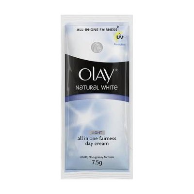 โอเลย์ ผลิตภัณฑ์บำรุงผิวหน้า ผสมสารป้องกันแสงแดด 7.5 กรัม (Olay Natural White Light All In One Fairness Day Cream 7.5g)