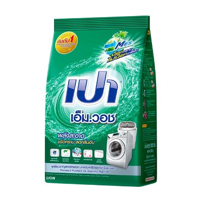 เปา เอ็ม.วอช ผงซักฟอก สำหรับเครื่องซักผ้าโดยเฉพาะ 1000 กรัม (Pao M.Wash For Washing Machine Formula Detergent Powder 1000g)