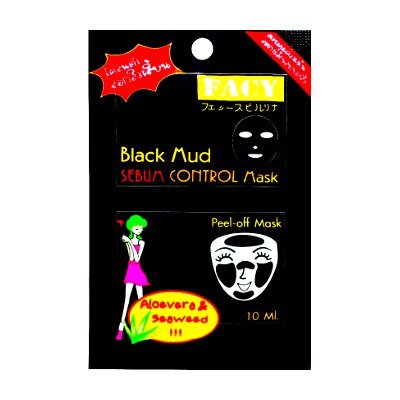 เฟซี่ มาส์กโคลนดำลอกสิวเสี้ยน 10 มล. (Facy Black Mud Sebum Control Mask 10ml)