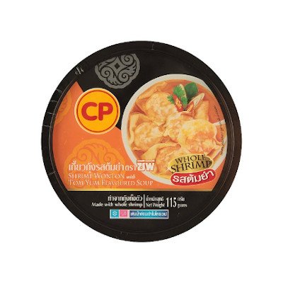 ซีพี เกี๊ยวกุ้งรสต้มยำ 115กรัม (CP Shrimp Wonton with Tom Yum Flavoured Soup 115g)