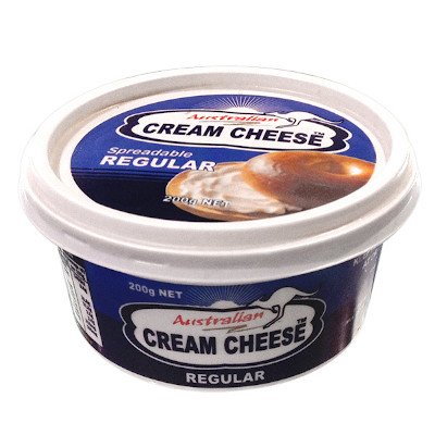 ออสเตรเลียน ครีมชีส สเปรดเดเบิล เรกกูลลาร์ ครีมชีส 200กรัม (Australian Cream Cheese Spreadable Regular 200g)