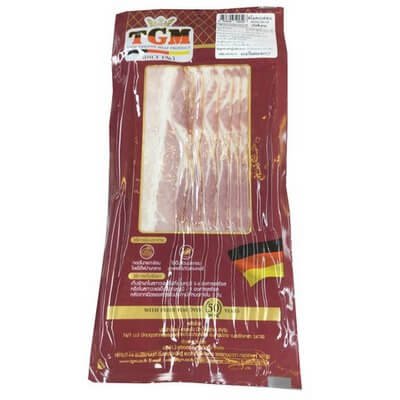 ทีจีเอ็ม เบคอนรมควัน 200กรัม (TGM Smoked Bacon 200g)