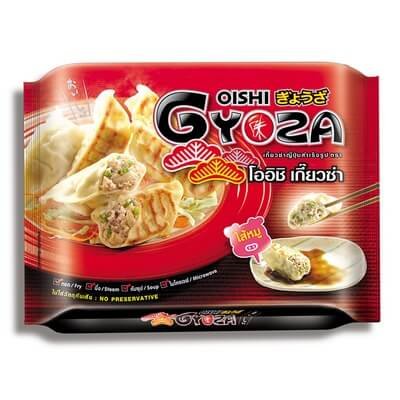 โออิชิ เกี๊ยวซ่า อาหารญี่ปุ่นสำเร็จรูป ไส้หมู 264กรัม x 12 ชิ้น (Oishi Gyoza Pork Dumpling 264g x 12 pcs)