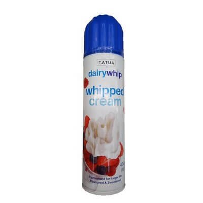 เดรี่ วิป วิปครีม ครีมแท้ชนิดธรรมดา 400กรัม (Dairy Whip Whipped Cream 400g)