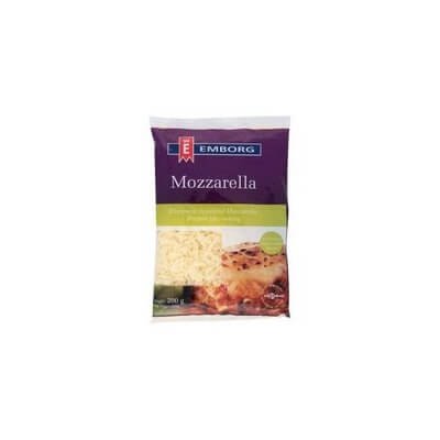 เอ็นเบิร์ก มอสซาเรลล่าชีสขูด 200กรัม (Emborg Shredded Mozzarella Cheese 200g)