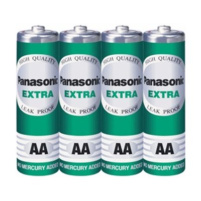 ถ่าน พานาโซนิค เอ็กตร้า ขนาด AA 1.5 โวลต์ แพ็ค 4 (Panasonic Extra AA Battery R6ST/4SL)