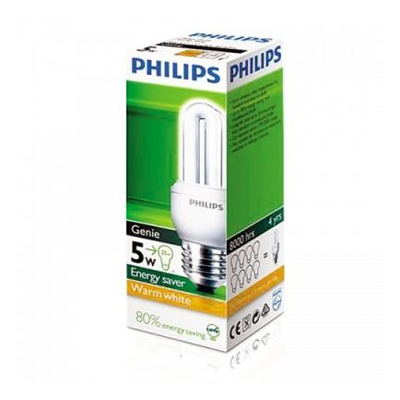 หลอดประหยัดไฟ จีนี่ วอร์มไวท์ ขนาด 5 วัตต์