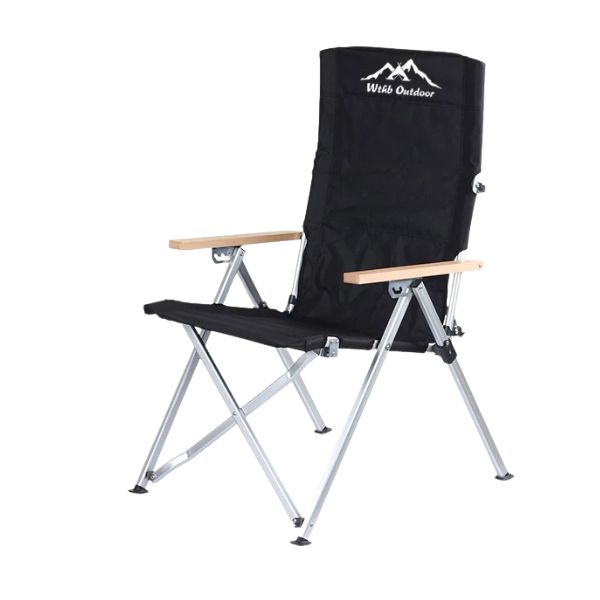 ราคา เก้าอี้แคมป์ปิ้ง เห้าอี้สนาม เก้าอี้อลูมิเนียม เก้าอี้สนาม ปิคนิค รุ่นปรับได้4ระดับ ขาตั้งอลูมิเนียมลายไม้ พับได้ (24154319129) Shopee Special