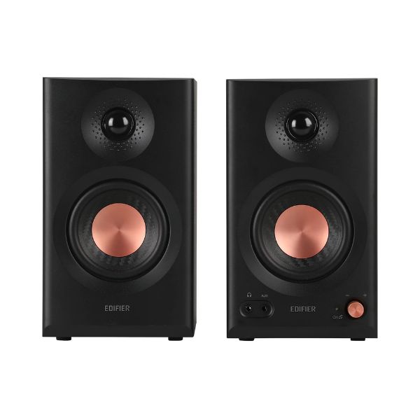 Edifier Mr4 Mr3 2.0 Monitor Speakers with Rms 42W Performance Boost with Class D Amplifier Trs, Rca, Aux