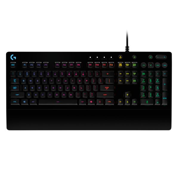 Logitech G213 PRODIGY RGB GAMING KEYBOARD คีย์บอร์ดเกมมิ่งแมคคานิคอล พร้อมปุ่มควบคุมสื่อ ไฟ RGB แป้นพิมพ์ไทย อังกฤษ (2999654638)
