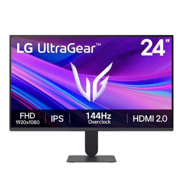 LG 24G411A-B.ATM UltraGear Gaming Monitor 23.8", IPS, FHD, 144Hz Overclock, HDMI 2.0, DP, Headphone Out, AMD FreeSync™ Premium Pro, NVIDIA® G-SYNC® Compatible (24G411A-B.ATM)