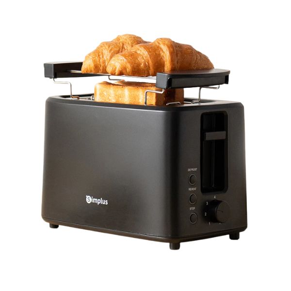 Simplus เครื่องปิ้งขนมปัง ปรับความร้อนได้7ระดับ 3ฟังก์ชันการทำงานหลัก: ปิ้ง/อุ่น/ละลายน้ำแข็ง DSLU007