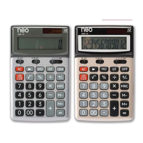 NEO เครื่องคิดเลข 12 หลัก รุ่น 2223-12 แพ็ค 2 (8091089)
